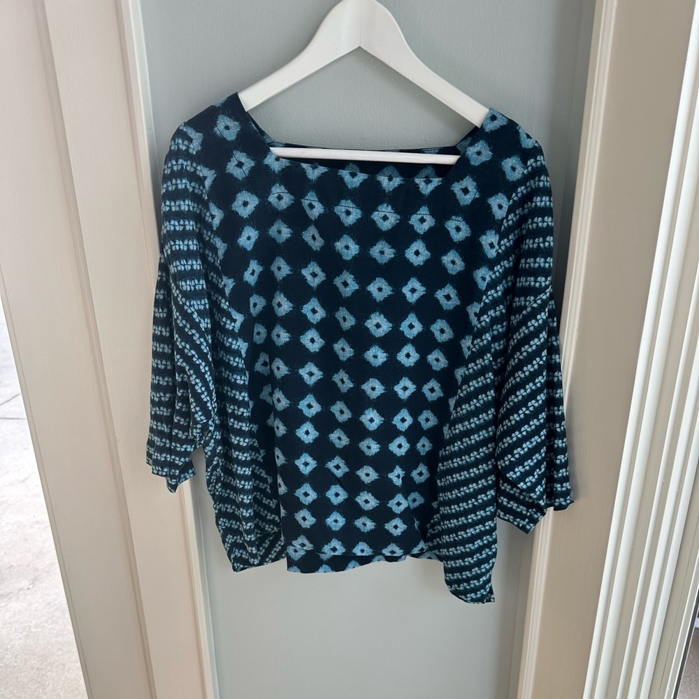 J. Jill Pure Jill Ikat Blouse